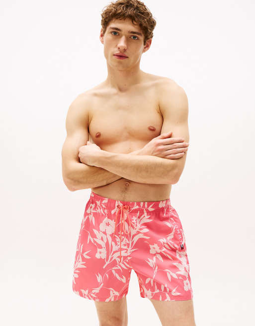 Tommy Hilfiger - Short de bain mi-long avec logo - Multicolore