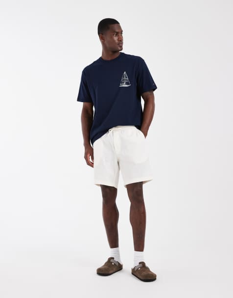 Tommy Hilfiger - Short en lin - Crème - view 1