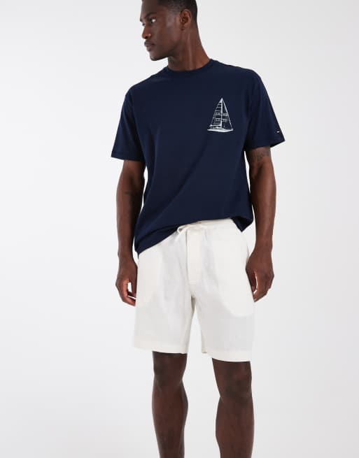 Tommy Hilfiger - Short en lin - Crème, 2 de 5