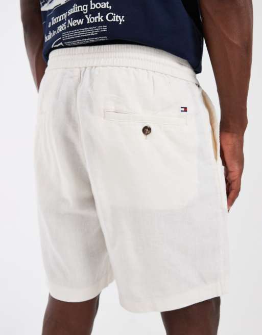 Tommy Hilfiger - Short en lin - Crème, 4 de 5