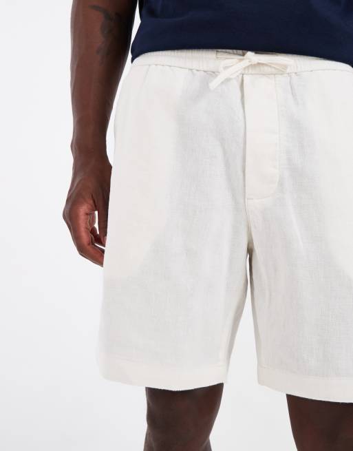 Tommy Hilfiger - Short en lin - Crème, 5 de 5