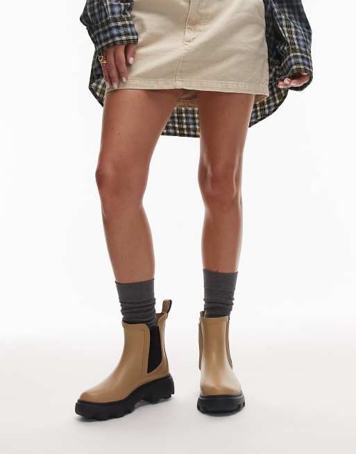 Tommy Hilfiger short gumboots in beige, 4 of 4
