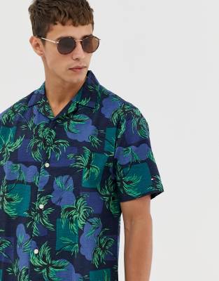 tommy hilfiger palm tree shirt