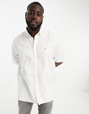 Tommy Hilfiger short sleeved shirt in white
