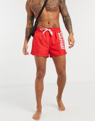 red tommy shorts