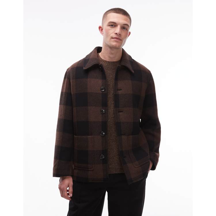 ジャケット・アウター Fano Studios brown check short coat ジャケット・アウター Fano Studios brown check short coat 208952208