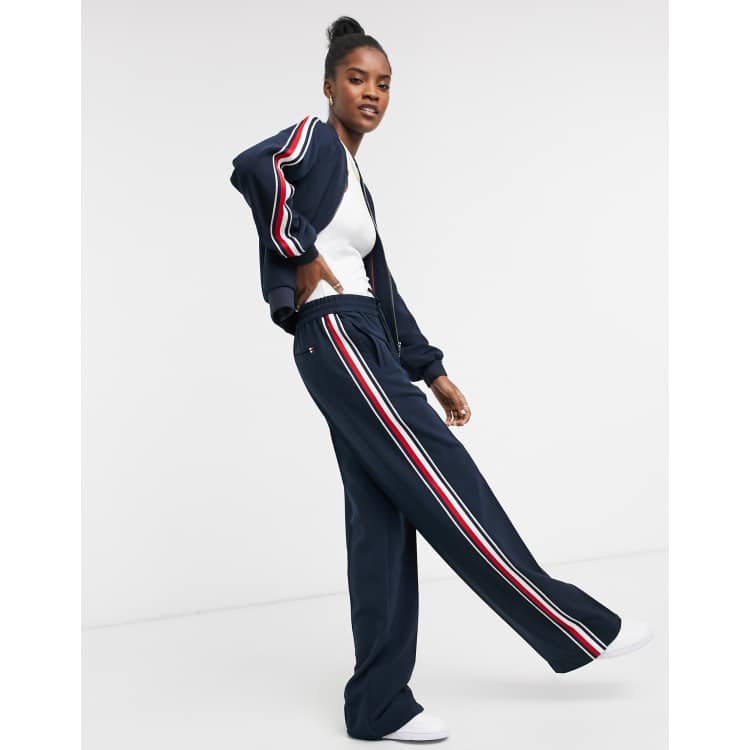 Tommy hilfiger side stripe hot sale joggers