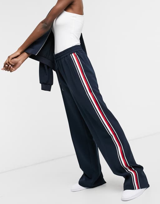 Tommy hilfiger side stripe hot sale joggers