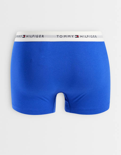 Tommy Hilfiger Signature Cotton 3 pack boxer briefs in blue/gray, 3 of 3