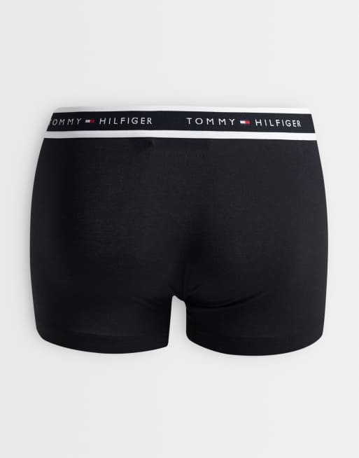 Tommy Hilfiger Signature Cotton 3 pack boxer briefs with modal in khaki green/black/navy, 2 of 3