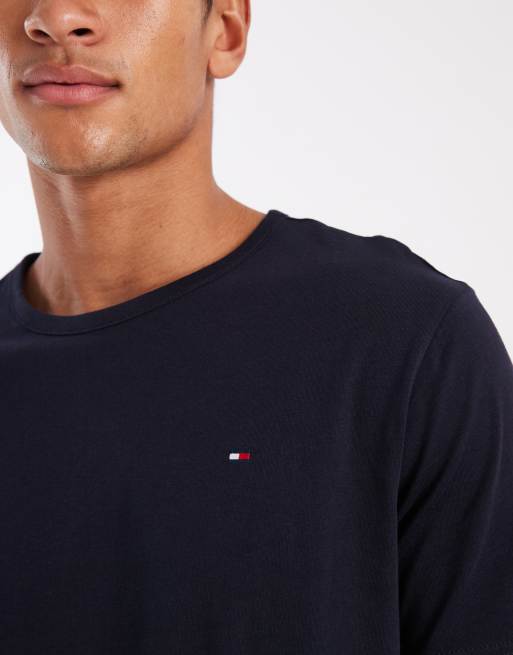 Tommy Hilfiger Signature Cotton 3 pack t-shirt in black/white/khaki , 5 of 5