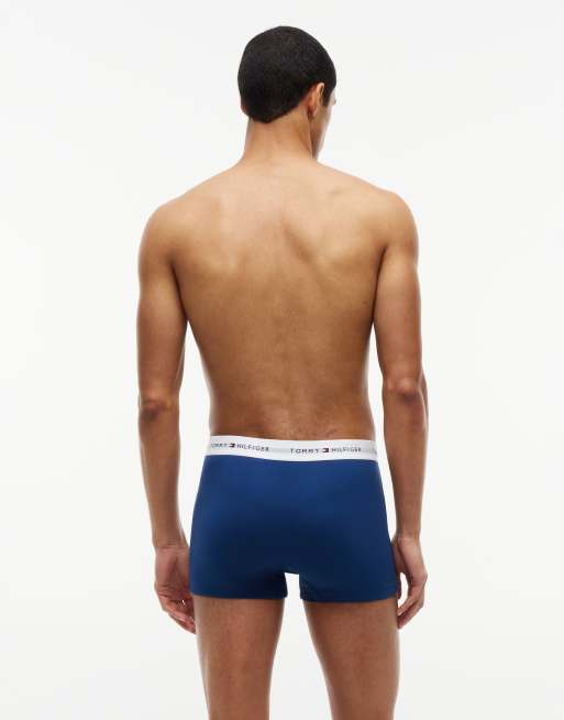 Tommy Hilfiger Signature Cotton 3-pack trunks in blue shades, 4 of 4