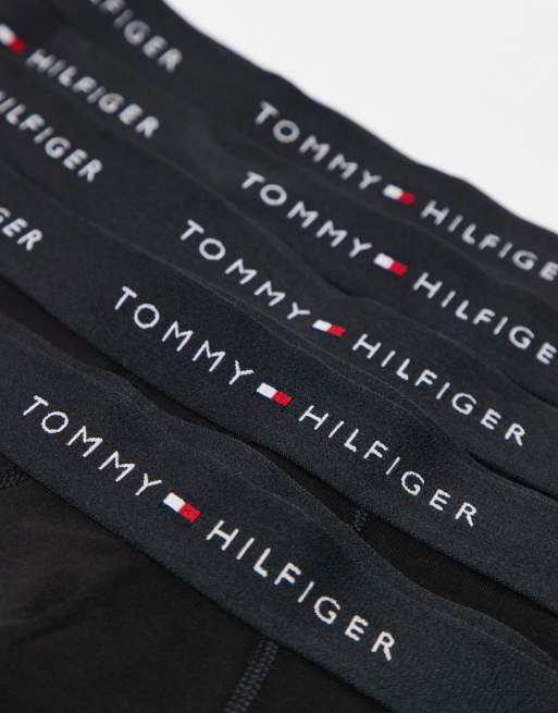 Tommy Hilfiger Signature Cotton 5 pack boxer briefs in black, 3 of 3