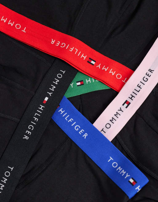 Tommy Hilfiger Signature Cotton 5 pack briefs in black with colored waistbands, 3 of 3