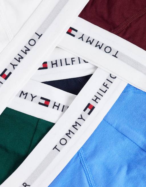 Tommy Hilfiger Signature Cotton 5 pack briefs in navy/white/burgundy/blue, 3 of 3