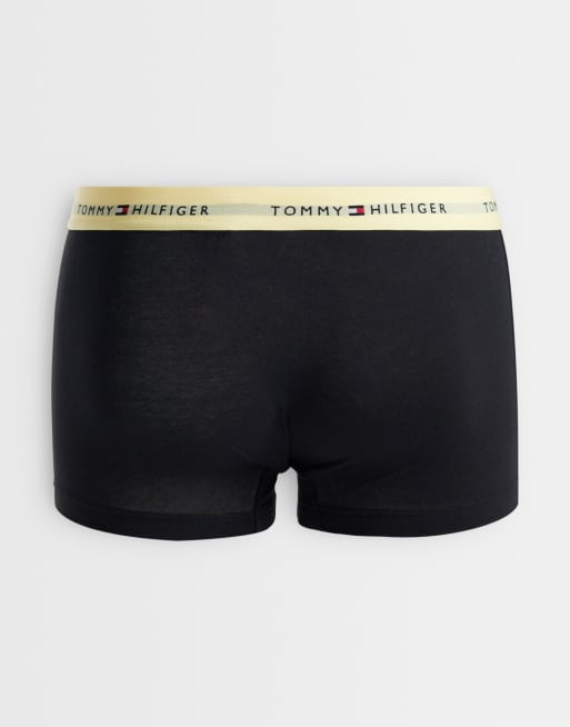 Tommy Hilfiger Signature Cotton 7 pack briefs in black with colored waistbands, 2 of 3