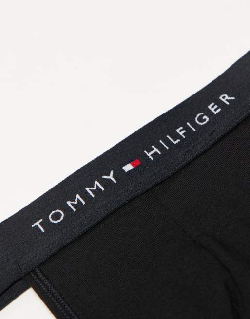 Tommy Hilfiger - Signature Cotton - Confezione da 3 sospensori neri, 2 di 3