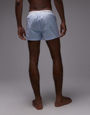 TOMMY HILFIGER SIGNATURE COTTON ESSENTIALS 2 PACK WOVEN BOXERS 