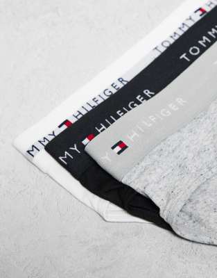 Tommy Hilfiger Signature Cotton Essentials 3 Pack Briefs In Multi