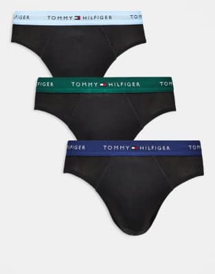 Tommy Hilfiger Signature Cotton Essentials 3 Pack Briefs In Multi