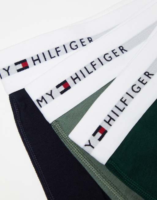 Tommy Hilfiger signature cotton essentials 3 pack briefs in multi ASOS