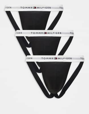 TOMMY HILFIGER SIGNATURE COTTON ESSENTIALS 3 PACK JOCK STRAPS