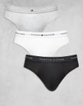 [Tommy Hilfiger] Tommy Hilfiger signature cotton essentials 3 pack of briefs in black/white/grey-Multi M MULTI