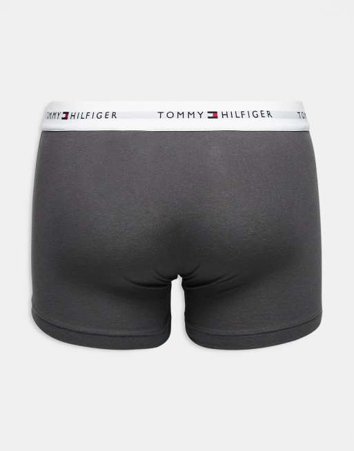 Tommy Hilfiger signature cotton essentials 5 pack briefs in white/black/gray/navy/teal, 2 of 3