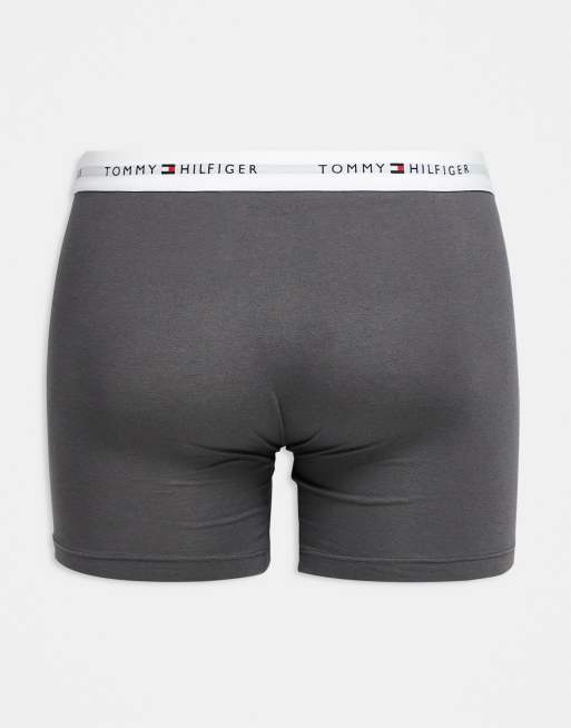Tommy Hilfiger - Signature Cotton Essentials - Lot de 3 boxers - Bleu/gris/noir, 3 de 3