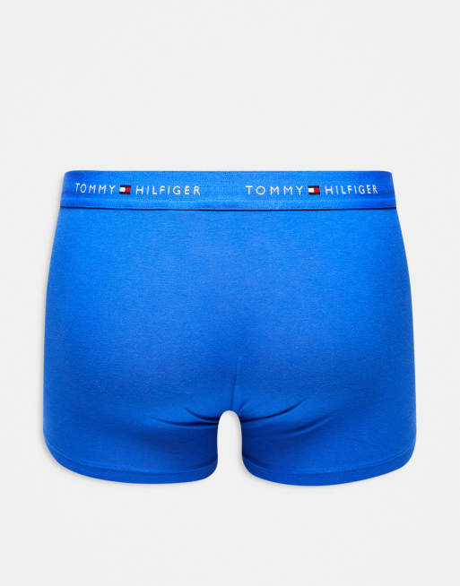 Tommy Hilfiger - Signature Cotton Essentials - Set van 3 boxershorts in blauwtinten, 3 van 3