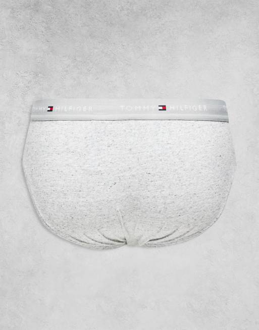 Tommy Hilfiger - Signature Cotton Essentials - Set van 3 slips in zwart, wit en grijs, 3 van 3