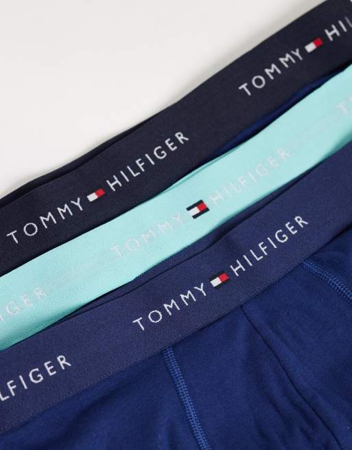 Tommy Hilfiger - Signature Cotton - Pack de 3 calzoncillos azul marino de algodón, 3 de 3