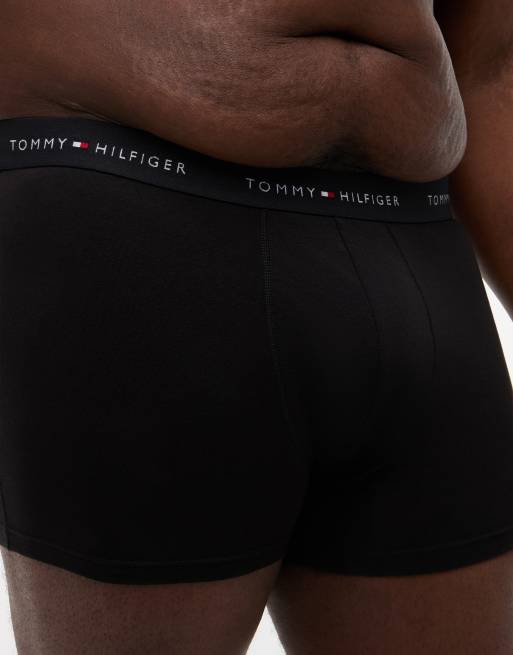 Tommy Hilfiger Signature Cotton Plus 3-pack trunks in black, 3 of 4