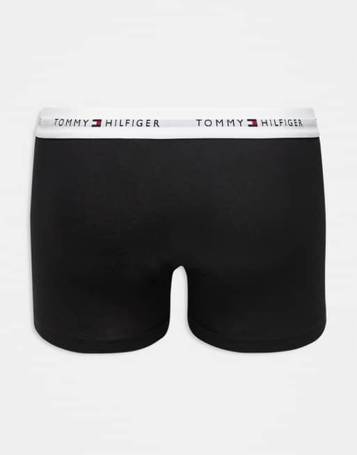 Tommy Hilfiger - Signature Essential - Confezione da 3 boxer aderenti nero/blu/prugna, 3 di 3