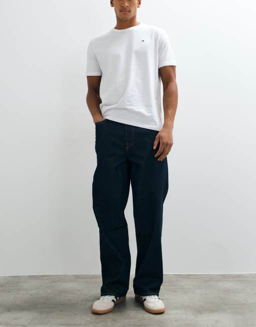Tommy Hilfiger - Signature Essential - Lot de 3 t-shirts à logo drapeau - Blanc, 3 de 5