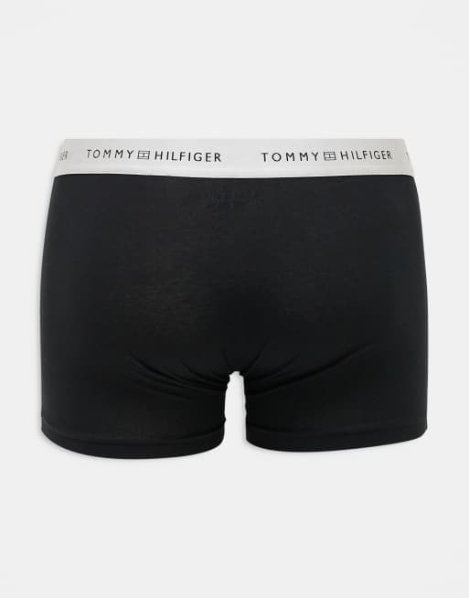 Tommy Hilfiger - Signature Essential - Lot de 3 boxers avec taille métallisée - Noir, 2 de 3