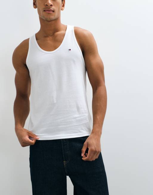 Tommy Hilfiger - Signature - Essential - Set van 3 tanktops in wit, 3 van 5