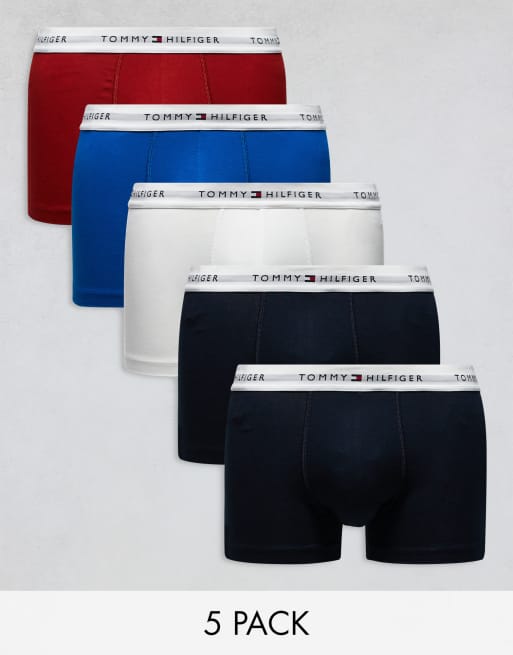 Tommy Hilfiger Signature - Essentials - Lot de 5 boxers - Multicolore