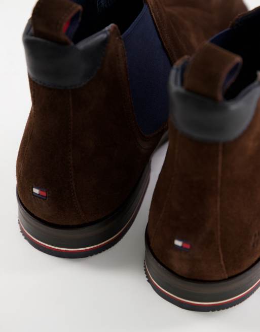 Tommy hilfiger signature chelsea hot sale boots