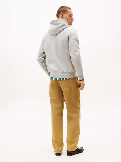 Tommy Hilfiger Signature tipped fleece hoody in solid, 4 of 5