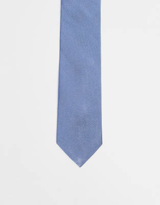 Tommy Hilfiger Tommy Hilfiger silk jacquard tie in light blue