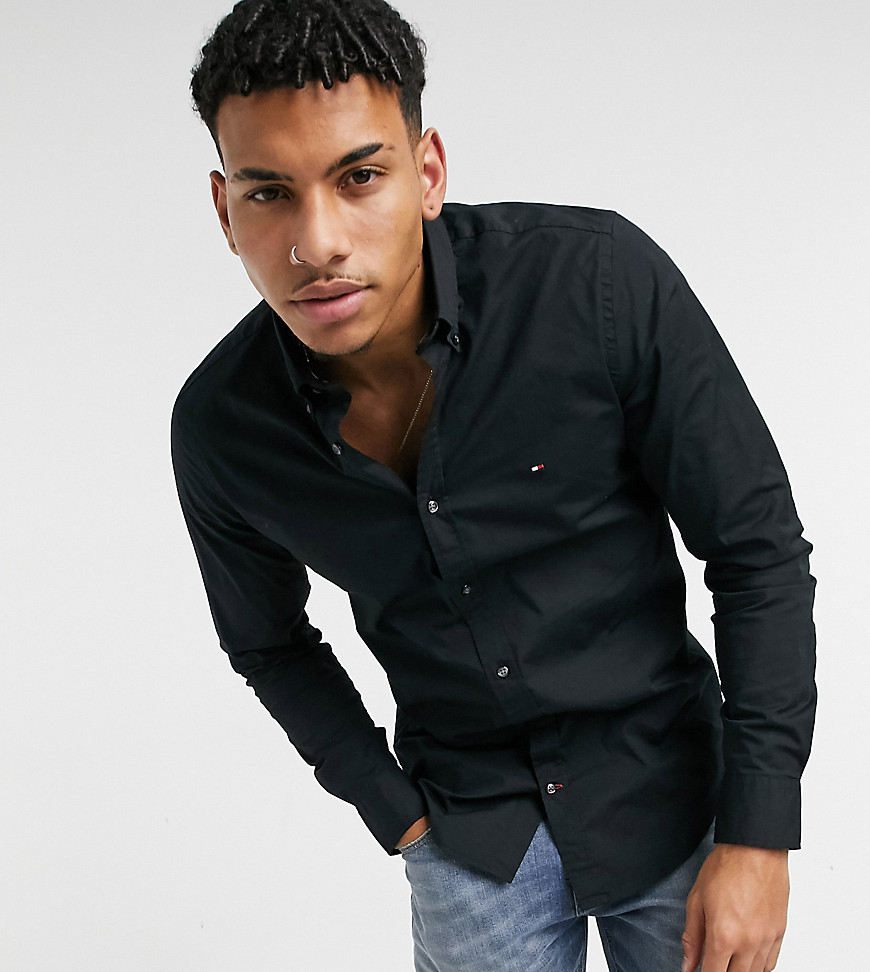 Tommy Hilfiger skinny fit shirt in black exclusive to Asos
