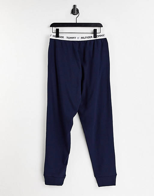 Tommy Hilfiger skinny jogger with logo waistband in navy