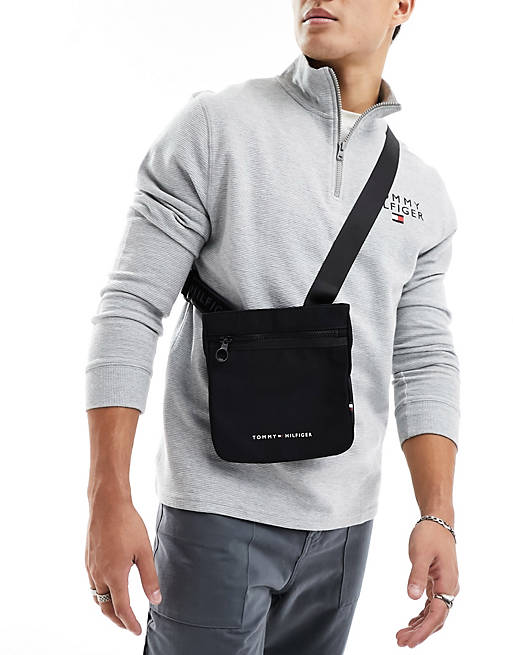 Tommy Hilfiger skyline mini crossover bag in black | ASOS