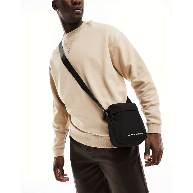 Tommy Hilfiger Skyline mini reporter bag in black ASOS