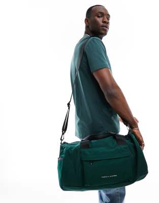 Tommy Hilfiger skyline duffle bag in hunter green - ASOS Price Checker
