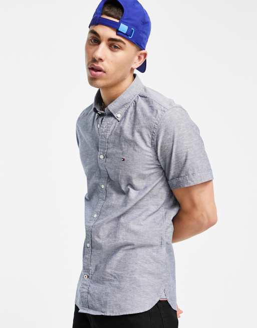 Tommy hilfiger cotton linen 2024 shirt