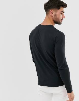 tommy hilfiger black long sleeve shirt