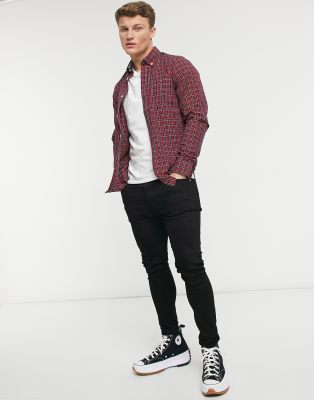 red tommy hilfiger shirt