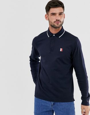 tommy hilfiger slim fit long sleeve polo